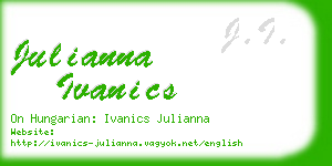 julianna ivanics business card